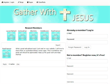 Tablet Screenshot of gatherwithjesus.com